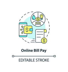 Online Bill Pay Concept Icon