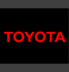 Toyota Brand Logo Car Symbol Name Black And Red