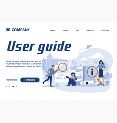 User Guide Suitable For Web Landing Page Ui