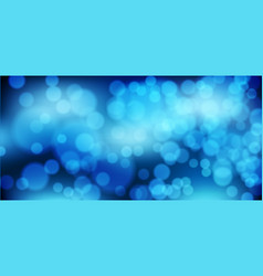 Blue Bokeh Background Christmas Glowing Lights