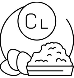 Cl Vitamin Line Icon