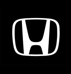 Honda Brand Logo Car Symbol White And Black Design