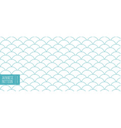 Japanese Wave Pattern Design Banner With Flowing