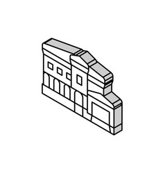 Mediterranean House Isometric Icon