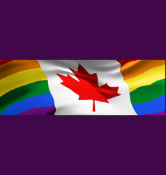 Canada Pride Rainbow Flag