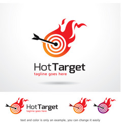 Hot Target Logo Template