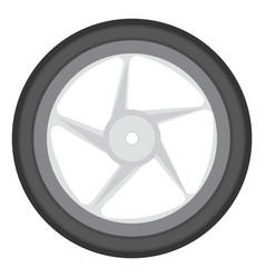 New Tyre On A White Background