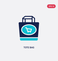 Two Color Tote Bag Icon From Commerce