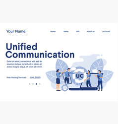 Unified Communication Suitable For Web Landing