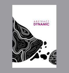 Abstract Black And White Background Fluid Forms