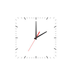 Classic Black And White Square Wall Clock