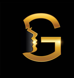 Golden Women Monogram Logo Letter G