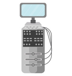 Ultrasonograph Machine On A White Background