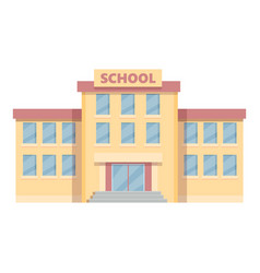 Arab School Building Icon Cartoon Muslim