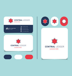 Central Ledger Logo Design With Editable Slogan