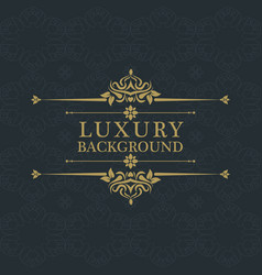 Golden Luxury Background Label