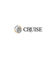 Modern Cruse Flag Boat Sail Sailor Logo Design