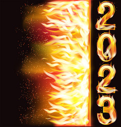 New 2023 Year Fire Banner