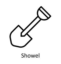 Shovel Outline Icon Design