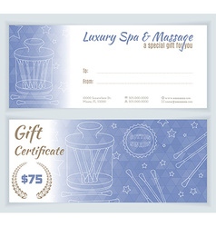 Spa Massage Gift Certificate Template