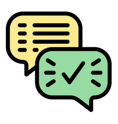 Chat Report Icon Flat