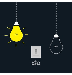 Hanging On And Off Light Bulbs With Tumbler Switch