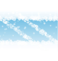 Snow Border With White Snowflakes