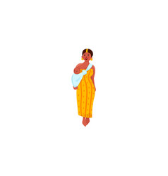 African Woman Carrying Baby Raster