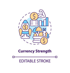 Currency Strength Concept Icon