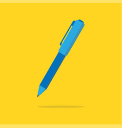 Pen Icon Blue Mockup Blue