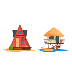 Beach Small House And Bungalow On Piles