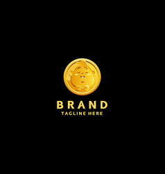 Boys Gold Coin Logo Design