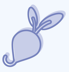 Icon Radish Related To Fruit And Vegetable Symbol