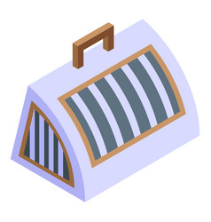 Bag Cat Carrier Icon Isometric Pet Travel