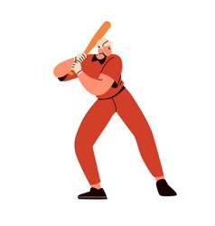 Baseball Player Holding Bat Batter Sport Man