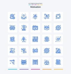 Creative Motivation 25 Blue Icon Pack