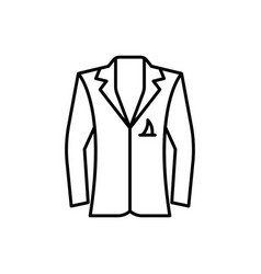 Mens Blazer Outline Template Icon Eps 10 Basic