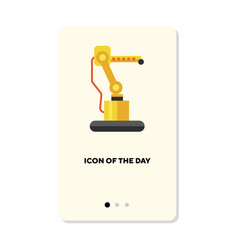 Part Of Robotic Arm In Action Icon