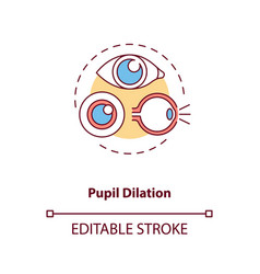 Pupil Dilation Concept Icon