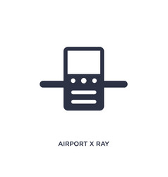 Airport X Ray Machine Icon On White Background