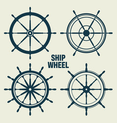 Collection Of Vintage Steering Wheels Ship Yacht