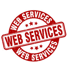 Web Services Stamp Web Services Label Round