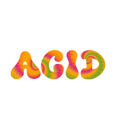 Acid Quote Tie Dye Psychedelic Font Lettering