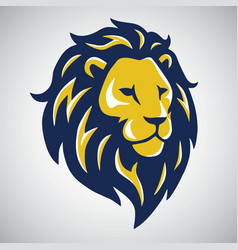 Lion mascot logo Royalty Free Vector Image - VectorStock