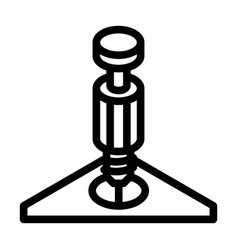 Insert Metal Screw Assembly Furniture Line Icon