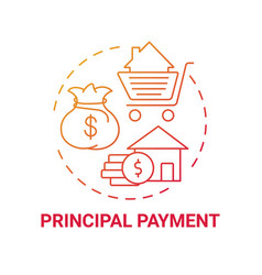 Principal Payment Concept Icon