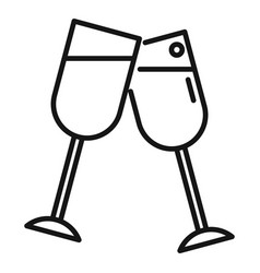 Wine Cheers Icon Outline Drink Hand