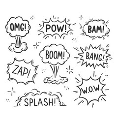 Hand Drawn Explosion Speech Bubble