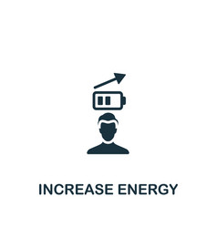 Increase Energy Icon Monochrome Simple Healthy