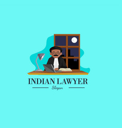 Indian Lawyer Mascot Logo